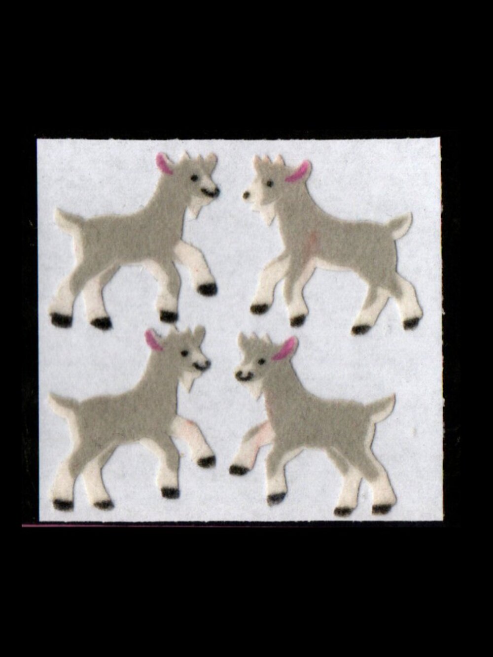 5/$20 Sandylion Fuzzy Goats Vintage Stickers New Backing